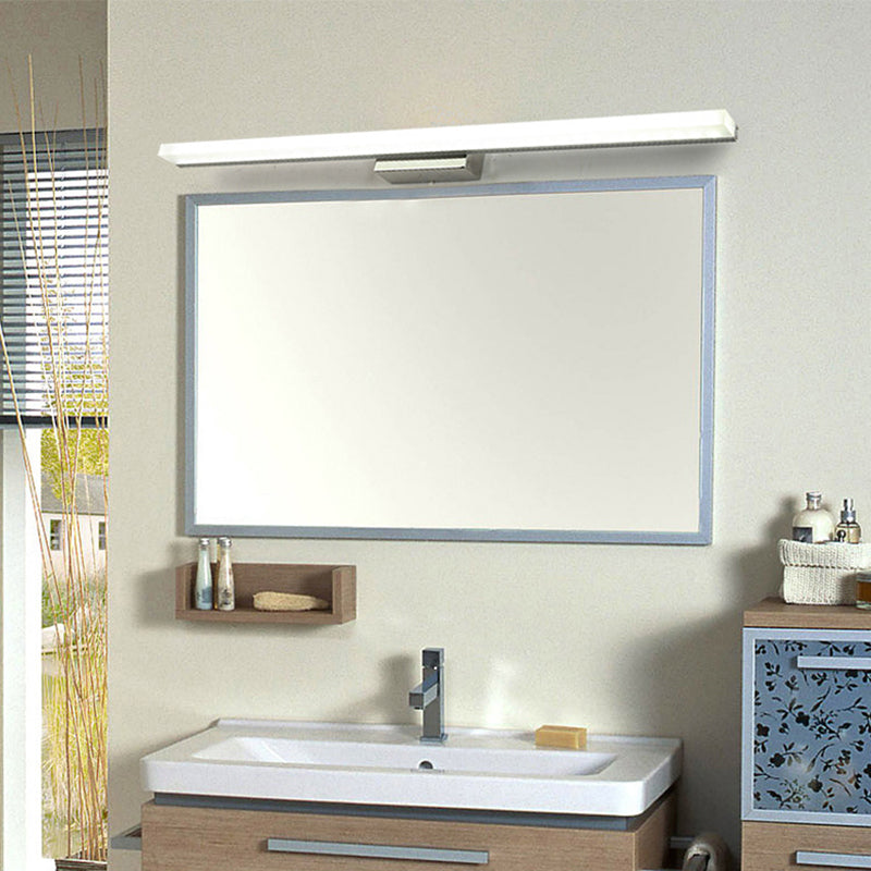 Acrylic Linear Wall Sconce Lighting Simplicity Style LED Wall Light Fixture in White