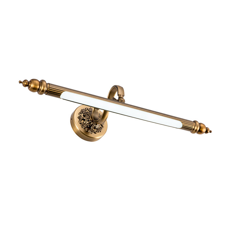 Bronze längliche Wandmontage mit modernem LED -LED -Acrylleuchten für Badezimmer