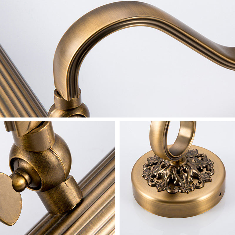 Bronze längliche Wandmontage mit modernem LED -LED -Acrylleuchten für Badezimmer