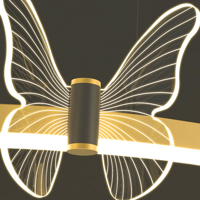 Kit de luz colgante de metal de techo orbicular moderno para sala de estar para sala de estar