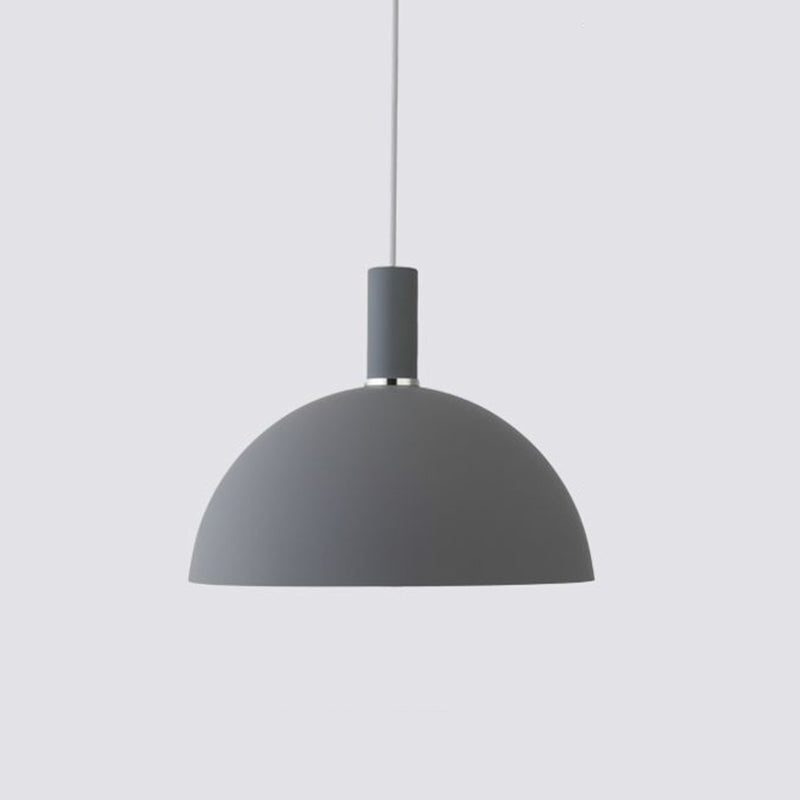 Dome Metal Hanging Light Nordic Minimalist Style 1 Light Hanging Lamp for Living Room