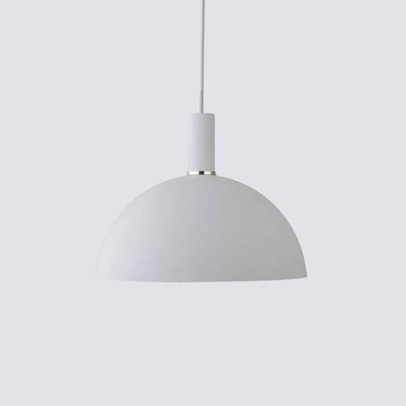 Dome Metal Hanging Light Nordic Minimalist Style 1 Light Hanging Lamp for Living Room