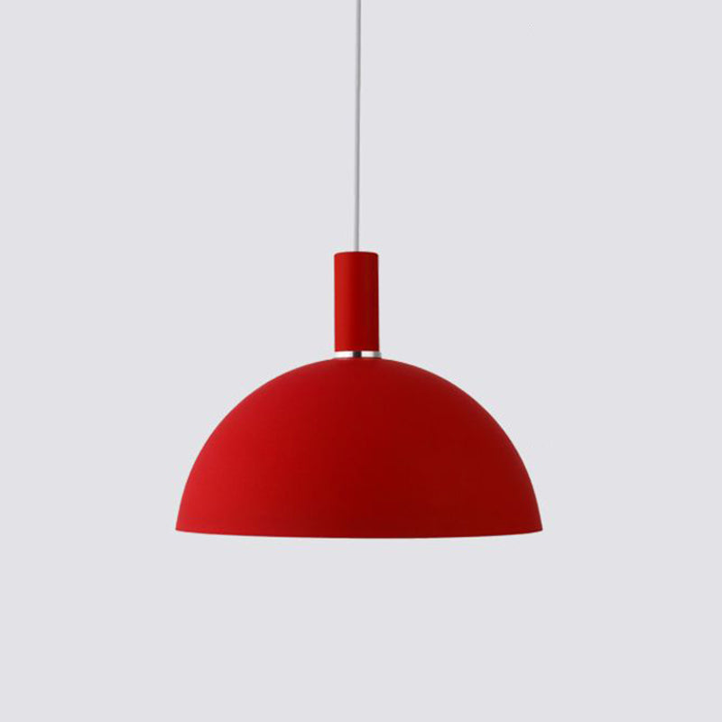 Dome Metal Hanging Light Nordic Minimalist Style 1 Light Hanging Lamp for Living Room
