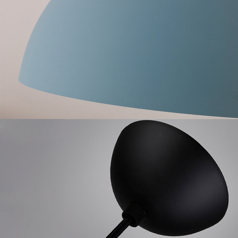 Dome Metal Hanging Light Nordic Minimalist Style 1 Light Hanging Lamp for Living Room