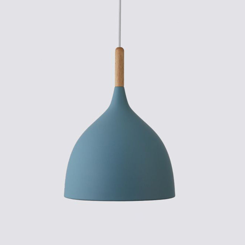 Dome Metal Hanging Light Nordic Minimalist Style 1 Light Hanging Lamp for Living Room