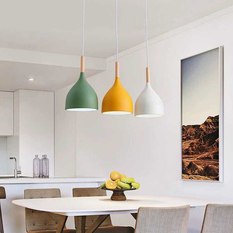 Dome Metal Hanging Light Nordic Minimalist Style 1 Light Hanging Lamp for Living Room