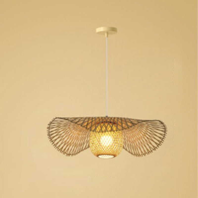 Chinesische Anhänger Beleuchtungskörper Rattan Hanges Licht mit hängenden Kabel für das Restaurant