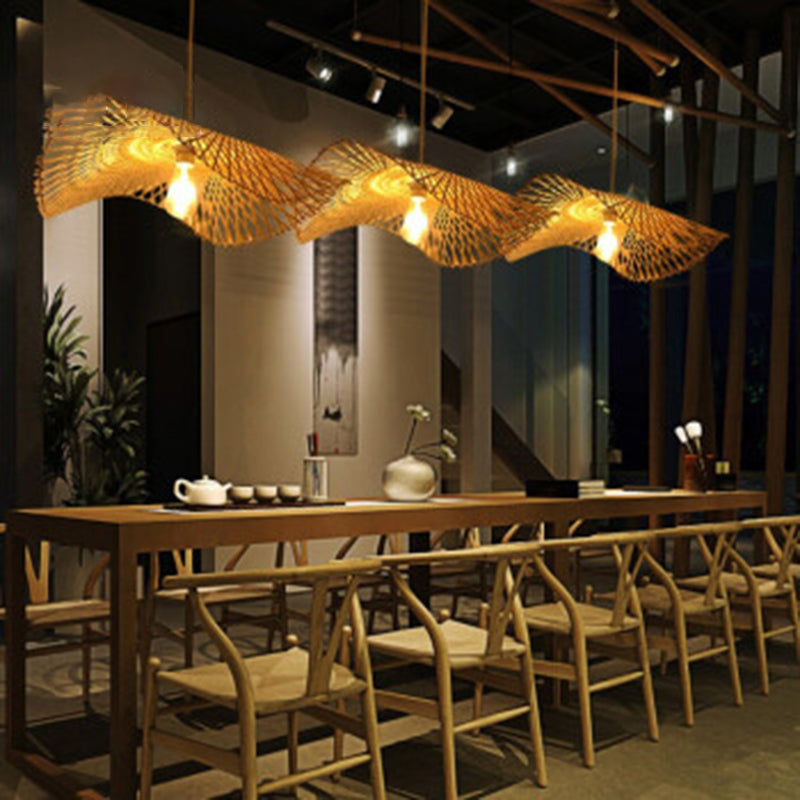 Chinesische Anhänger Beleuchtungskörper Rattan Hanges Licht mit hängenden Kabel für das Restaurant