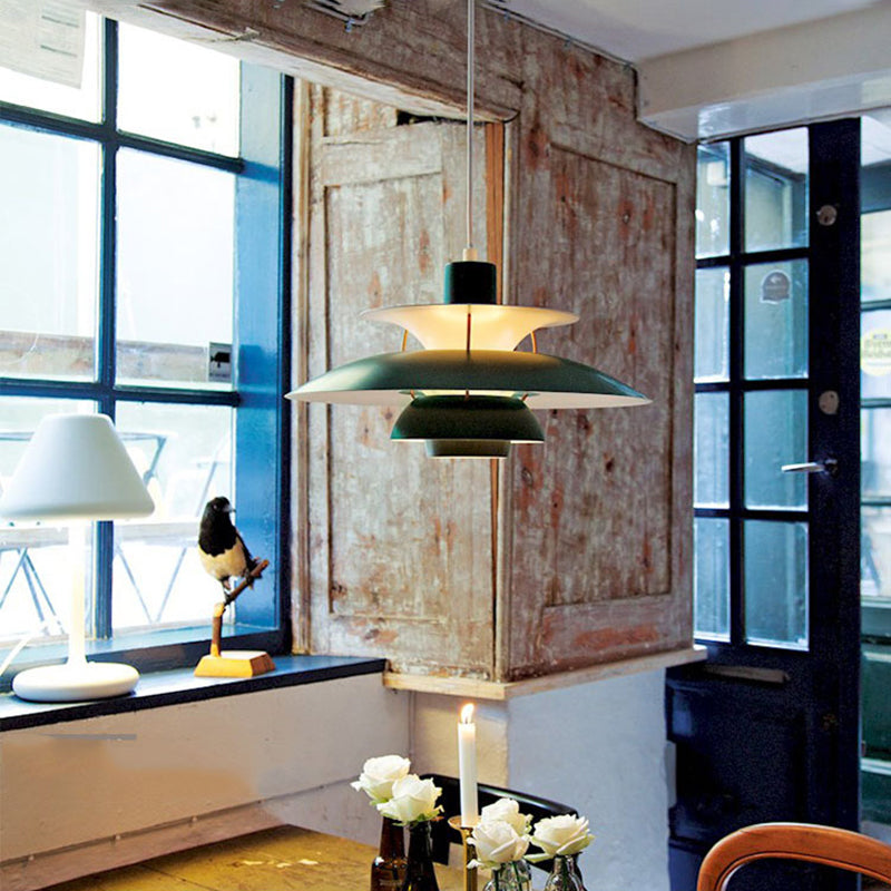 Modern Simplicity Geometric Hanging Pendnant Lamp Aluminum Hanging Pendant Lights for Restaurant