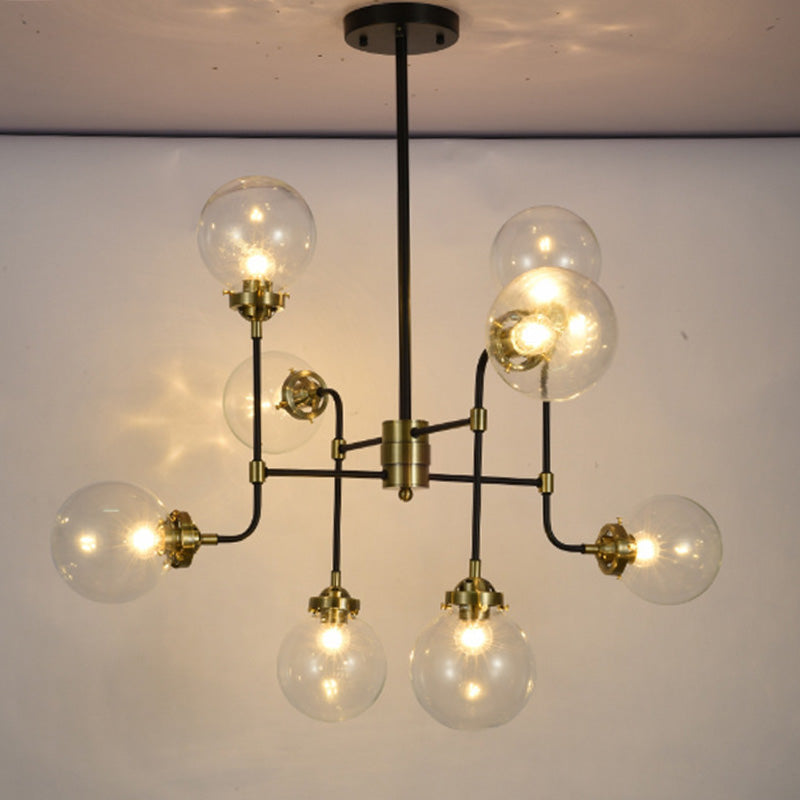 Lámpara de lámpara esférica de vidrio lámpara de lámpara simple para sala de estar para sala de estar