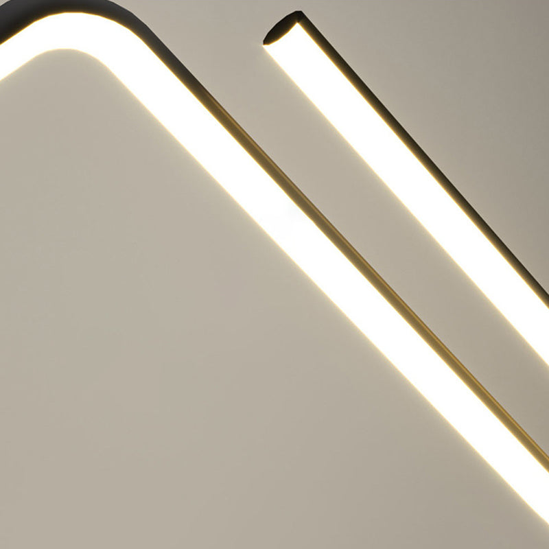 Polyline Island Chandelier Lights Simplicity Aluminum Chandelier Lighting Fixtures for Dining Table