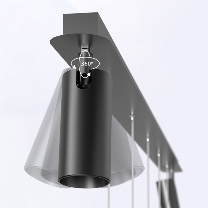 Luce cilindrica a LED LIGHTRA 360 ° Spotlight Resign Resign moderno Minimalismo Funzione illuminazione metallica