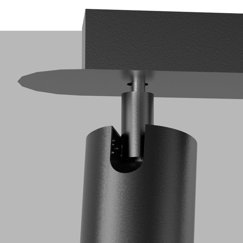 Cylindrical LED Island Light 360° Rotatable Spotlight Design Modern Minimalism Metal Lighting Fixture