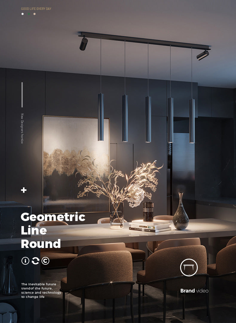 Luce cilindrica a LED LIGHTRA 360 ° Spotlight Resign Resign moderno Minimalismo Funzione illuminazione metallica