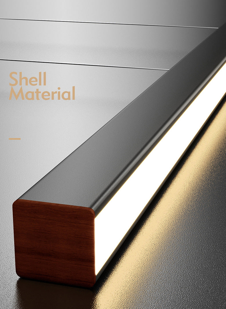 Luci di lampadari dell'isola lineare Simplicità Fissature di illuminazione lampadario in alluminio per tavolo da pranzo