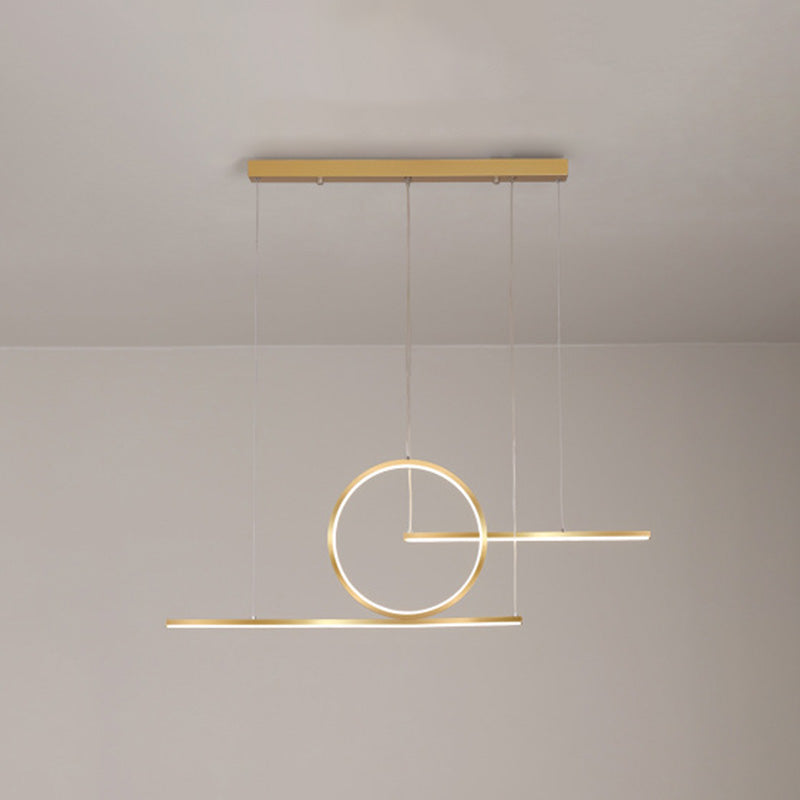 Ring Island Lighting Fishtures Acrilic Minimalismo Apparecchi di illuminazione a sospensione per il ristorante