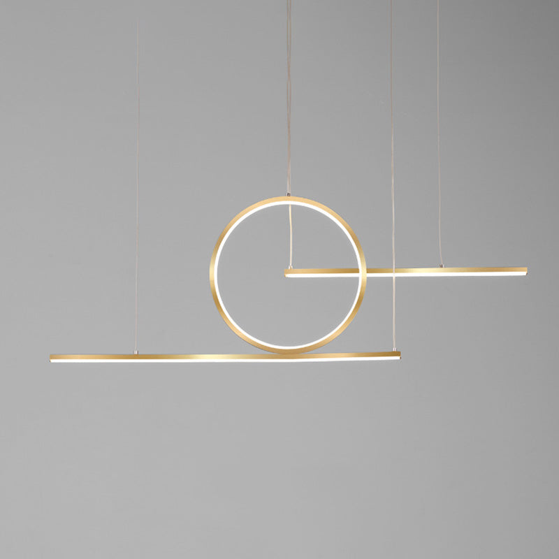 Ring Island Lighting Fishtures Acrilic Minimalismo Apparecchi di illuminazione a sospensione per il ristorante