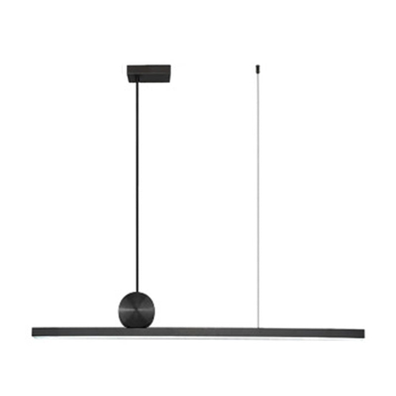 Linear Island Lighting Metallic Contemporary Simplicity Pendant Lighting Fixtures for Restaurant