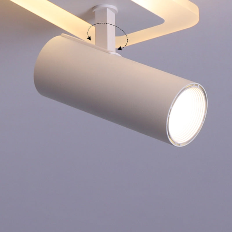 White Long-strip Minimalism LED Island Light Spotlight Design Contemporary Style Opal Glass Suspension Lamp for Dining Room