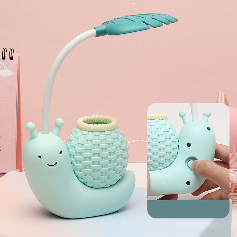 Macaroon Snail en forme de mini lampe de table ABS ABS PLANT CRÉATIVE LED LETTANDE DE LED POUR CHAMBRE