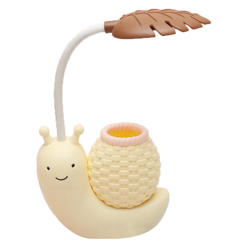 Macaroon Snail en forme de mini lampe de table ABS ABS PLANT CRÉATIVE LED LETTANDE DE LED POUR CHAMBRE