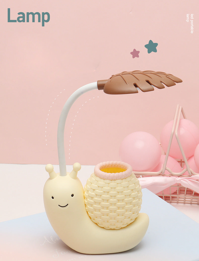 Macaroon Snail en forme de mini lampe de table ABS ABS PLANT CRÉATIVE LED LETTANDE DE LED POUR CHAMBRE