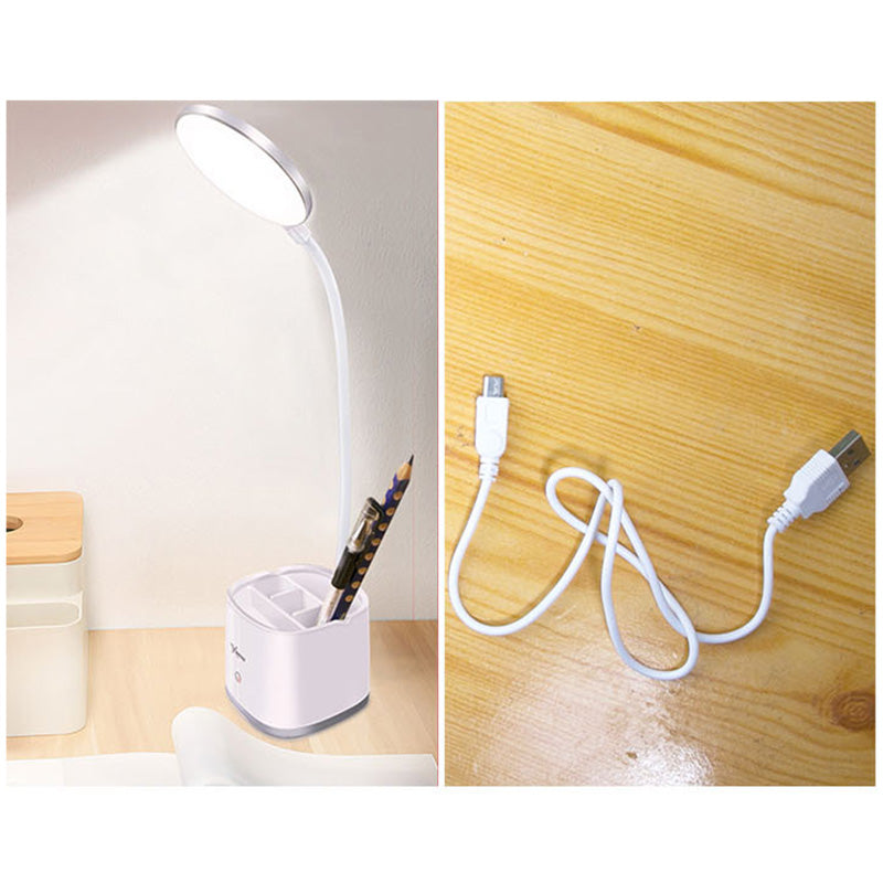 SEMPLICY STILE LED LAMPAGGIO TOUP TOUCT STUSSEGGIO USB Apparecchio di illuminazione camera da letto con supporto per penna