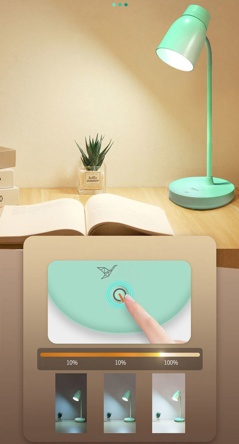 3-Gears Adjustable LED Table Lamp Warm White Light Nordic Macaroon Style Desk Light