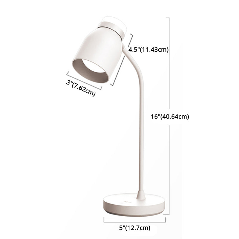 3-Gears Adjustable LED Table Lamp Warm White Light Nordic Macaroon Style Desk Light with Mini Night Light Design
