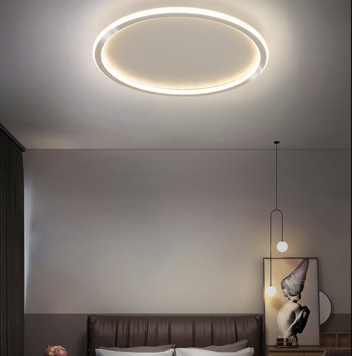 Lámpara empotrada LED ultrafina de 1 luz, nueva lámpara acrílica moderna de montaje en techo para dormitorio