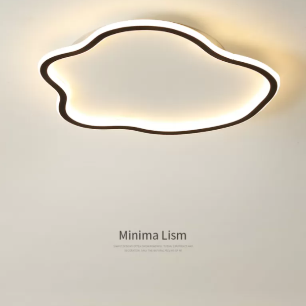 Lámpara de techo moderna geométrica ultrafina de luces de techo de montaje en superficie LED para dormitorio