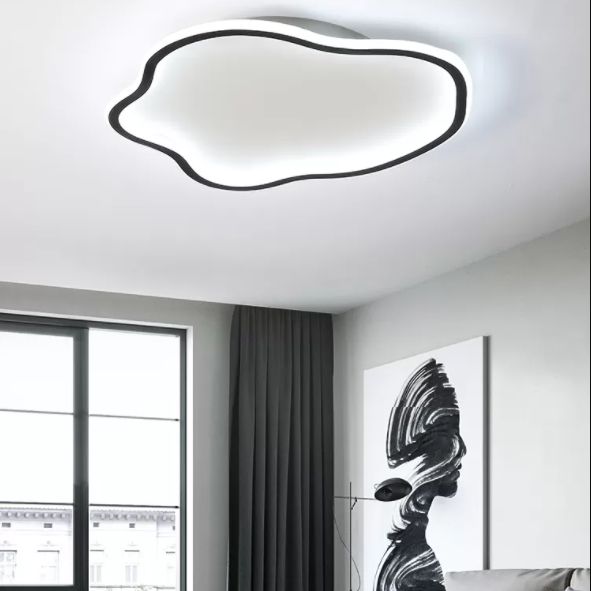 Lámpara de techo moderna geométrica ultrafina de luces de techo de montaje en superficie LED para dormitorio
