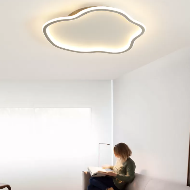 Lámpara de techo moderna geométrica ultrafina de luces de techo de montaje en superficie LED para dormitorio
