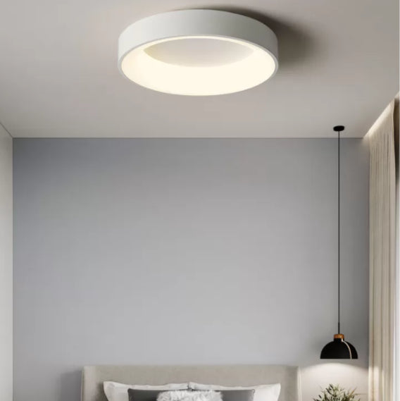 Nouveau Luminaire LED affleurant à tambour moderne 1 luminaire de plafond en acrylique pour