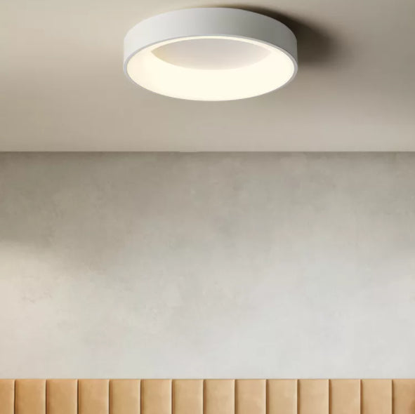 Nouveau Luminaire LED affleurant à tambour moderne 1 luminaire de plafond en acrylique pour