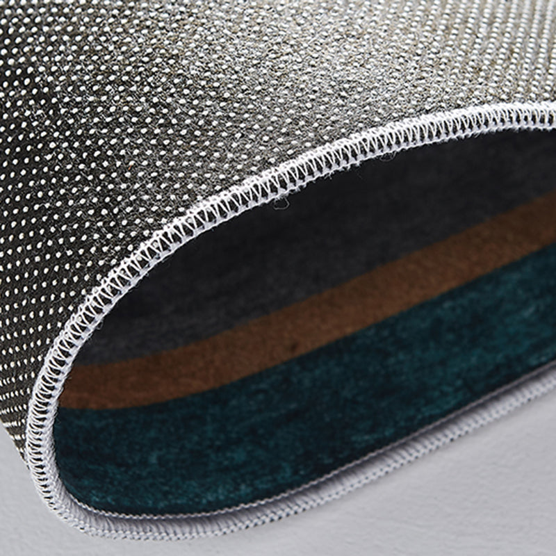 Grauston lässig Indoor Teppich Polyester Spleißen Druckteppich nicht rutschfestes Innenteppich für Wohnzimmer