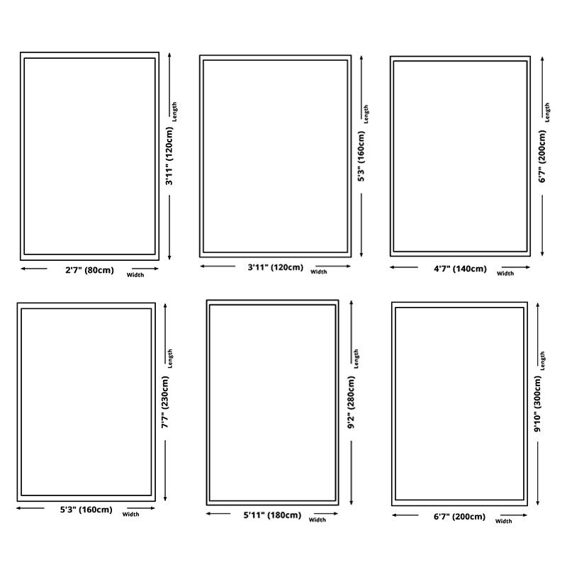 Color Mixed Triangle Print Rug Polyester Contemporary Anti-Slip Backing Indoor Rug for Living Room