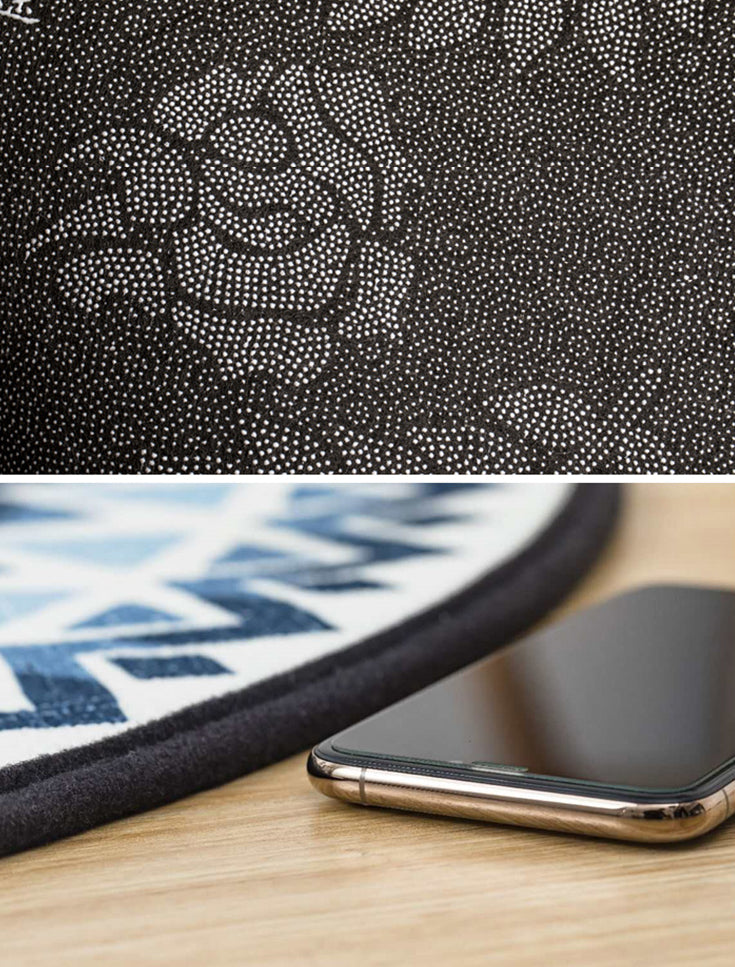 Minimalistische geometrische gedruckte Teppichfarbe gemischtem Polyesterbereich Teppich nicht rutscher Backing Teppich für Wohnzimmer