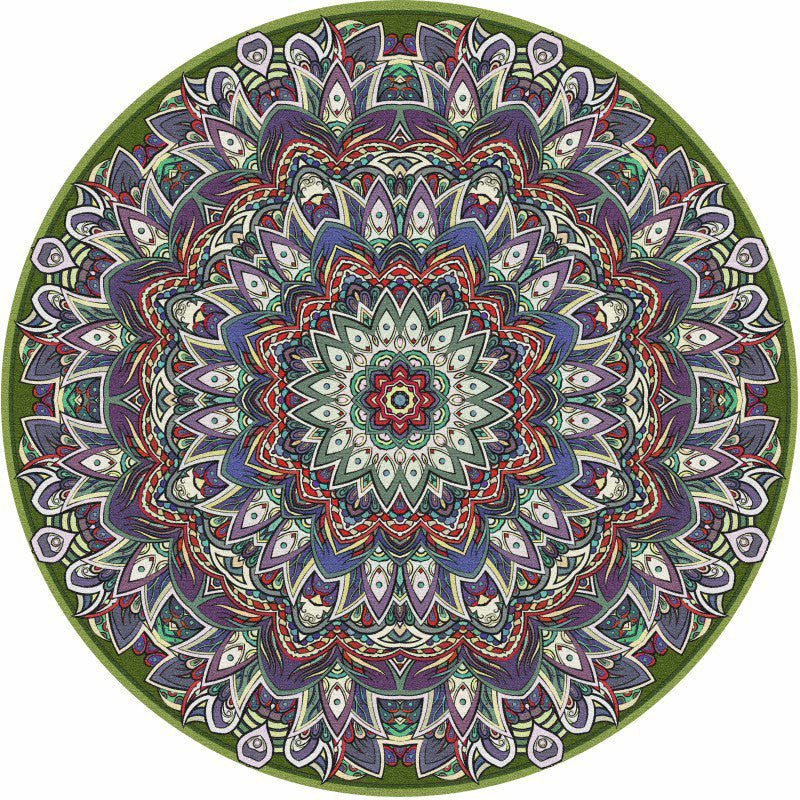 Tapis traditionnel Glam de couleur foncée