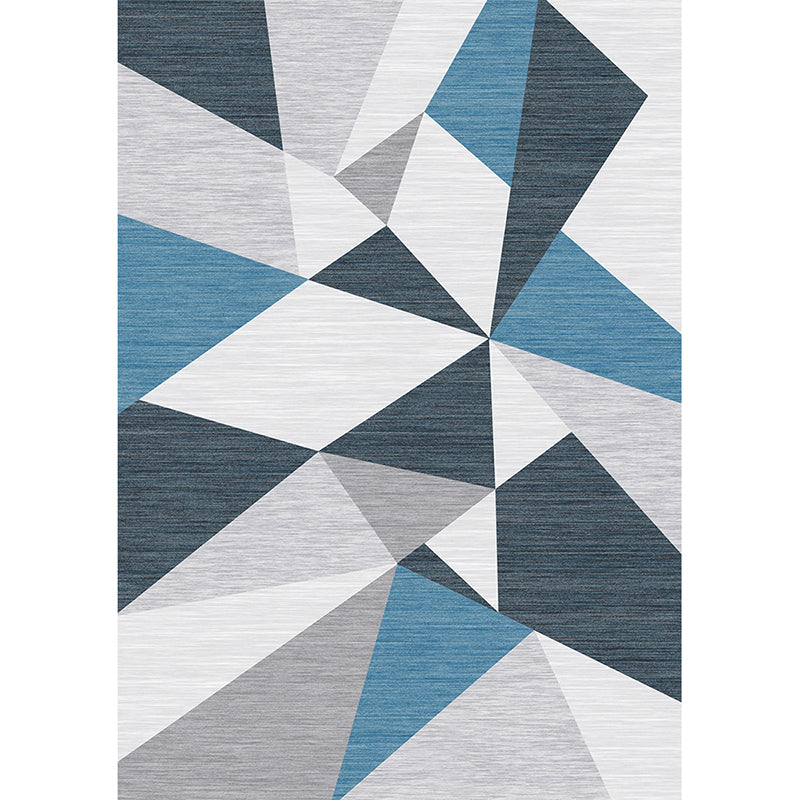 Multicola Simplicity Area Teppich Polyester Dreieck in Innenteppich Anti-Rutsch-Rückschlag Teppich für Wohnzimmer