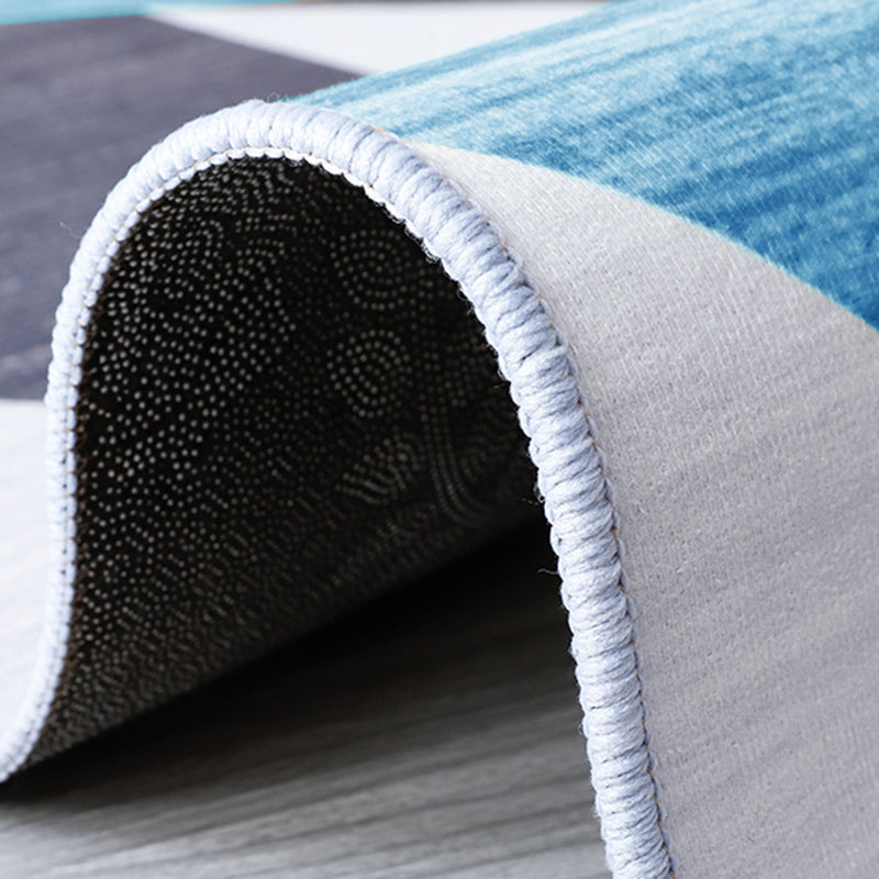 Multicola Simplicity Area Teppich Polyester Dreieck in Innenteppich Anti-Rutsch-Rückschlag Teppich für Wohnzimmer