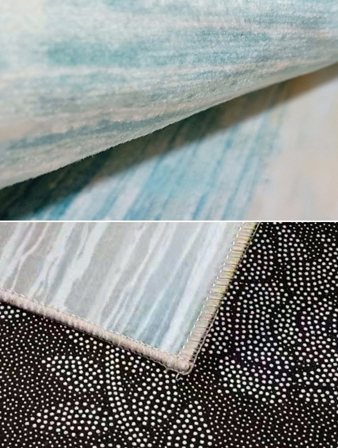 Multicolor Home Decoration Carpet Modern Geometric Printed Area Rug Polyester with Non-Slip Backing Rug