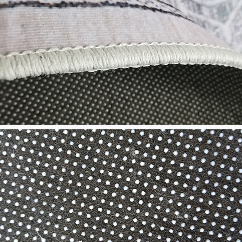 Tapis Boho-Chic classique Olden Tribal Pattern Area Area Polyester Polyester Anti slip Backing tapis pour décoration domestique