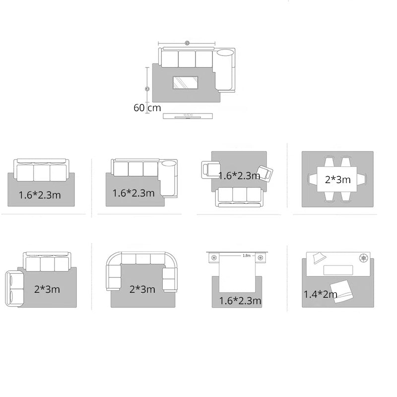 Simple Color Mixed Modern Rug Polyester Triangle Pattern Area Rug Non-Slip Backing Carpet for Living Room