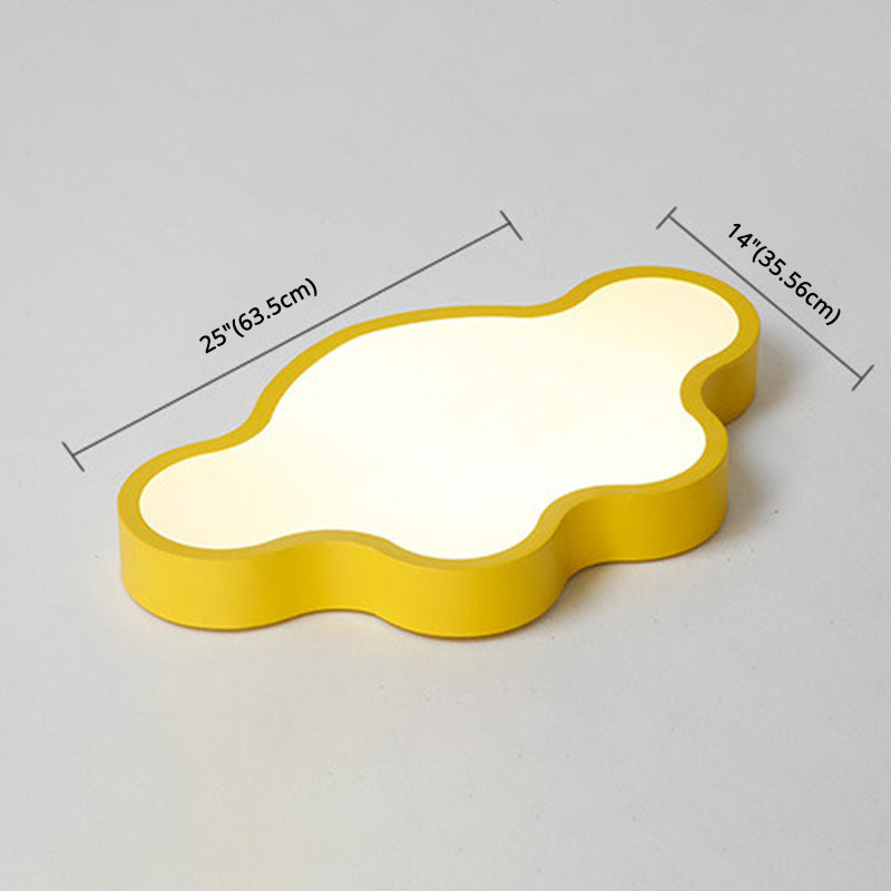 Cloud Flush Mount Light Fixtures 1 Light Acrylic Contemporary Ceiling Lights Flush Mount