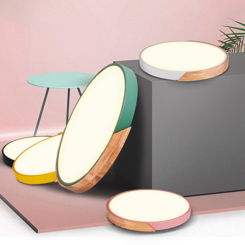 Runde Unterputzleuchten, moderne, schlichte Acryl-Deckenleuchte für Schlafzimmer