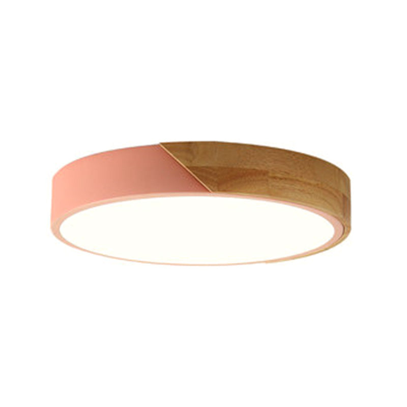 Round Flushmount Lights Modern Simplicity Acrylic Ceiling Mounted Fixture for Bedroom