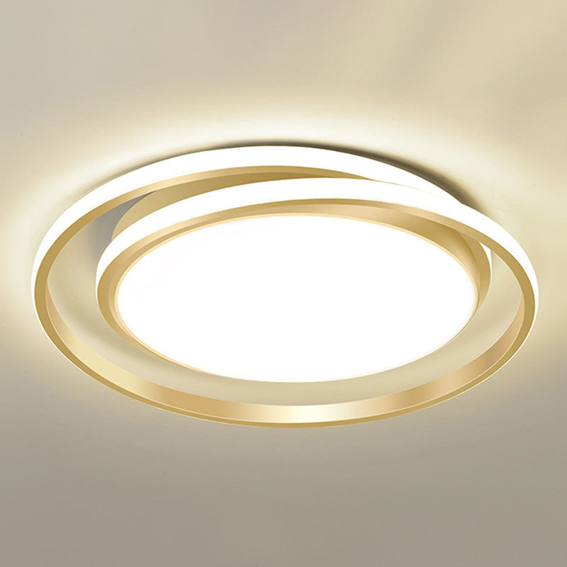 Circle Ring Flush Light Fixtures Modern Simplicity Acrylic Ceiling Light Fixture for Bedroom