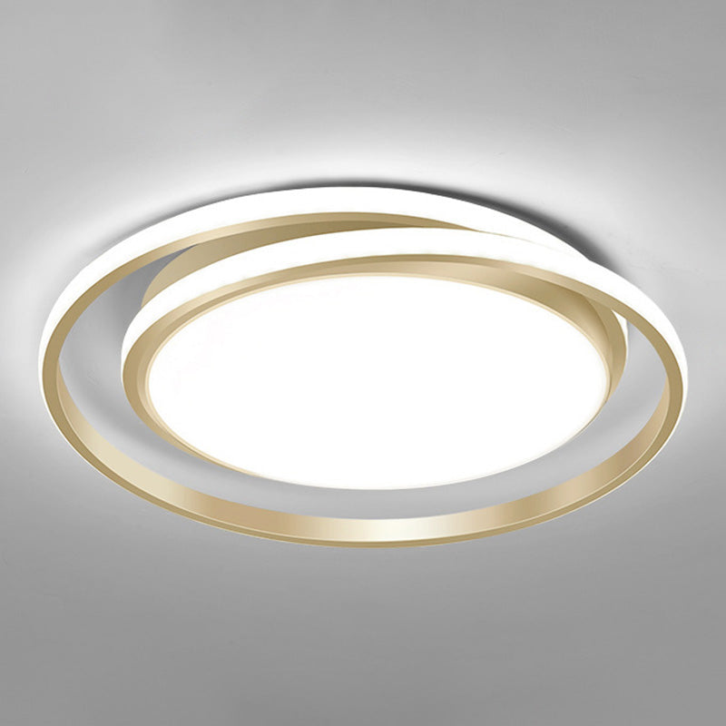 Circle Ring Flush Light Fixtures Modern Simplicity Acrylic Ceiling Light Fixture for Bedroom