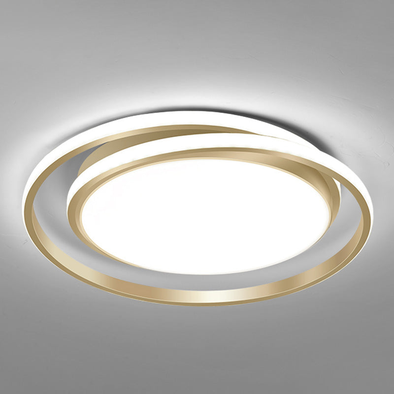 Circle Ring Flush Light Fixtures Modern Simplicity Acrylic Ceiling Light Fixture for Bedroom